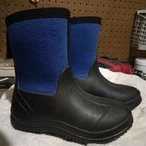 Kids Blue Waterproof Winter Boots